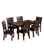 Larissa 6 Seater Dining Set in Cappuccino Finish