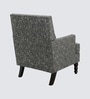 Lark Walnut Finish Printed Human Canvas Arm Chair In Green Colour Lark Walnut Finish Printed Human Canvas Arm Chair In Green Colour