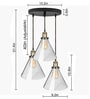 Laron Black Metal Cluster Hanging Light