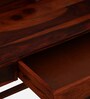 Larvik Sheesham Wood Writing Table with Switch Board in Honey Oak Finish