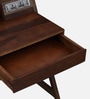 Larvik Sheesham Wood Writing Table with Switch Board in Provincial Teak Finish