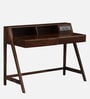 Larvik Sheesham Wood Writing Table with Switch Board in Provincial Teak Finish