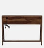 Larvik Sheesham Wood Writing Table with Switch Board in Provincial Teak Finish