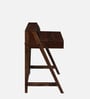 Larvik Sheesham Wood Writing Table with Switch Board in Provincial Teak Finish