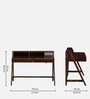 Larvik Sheesham Wood Writing Table with Switch Board in Provincial Teak Finish