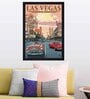 Las-Vegas Ariadne Multicolour Textured Paper Framed Art Print