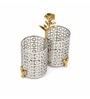 Silver Laser Cutlery Holder Set Of 2