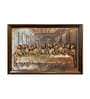 Last Supper Relief Wall Mural In Bronze