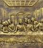 Last Supper Relief Wall Mural In Golden