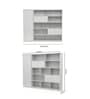 Latina Bookshelf in White Glossy Finish