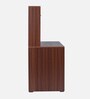 Latina Hutch Desk in Walnut & White Finish