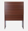 Latina Hutch Desk in Walnut & White Finish