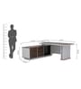 Latina Italian Executive Desk In White Finish