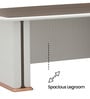 Latina Italian Executive Desk In White Finish