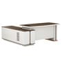 Latina Italian Executive Desk In White Finish