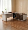 Latina Italian Executive Desk In White Finish