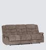 Latina Manual 3 Seater Recliner In Brown Color