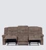 Latina Manual 3 Seater Recliner In Brown Color