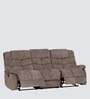 Latina Manual 3 Seater Recliner In Brown Color