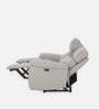 Latina Half Leather Motorised 3 Seater Recliner with USB Port In Grey Colour