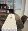 White Latissi 100% Cotton 14x72 Inches Table Runner