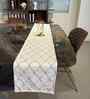 White Latissi 100% Cotton 14x72 Inches Table Runner