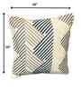 Off White Latissi 100% Cotton 16x16 Inches Embroidered Cushion Cover