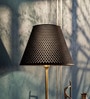 Grey Lattice Polymer Lamp Shade