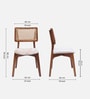 Lattice Teak Wood Dining Chairs In Teak Colour (Set of 2)