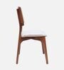 Lattice Teak Wood Dining Chair In Teak Gold Finish