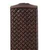 Lattice Texture Resin Vase Rectangular Charm in Brown (Brown)