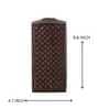Lattice Texture Resin Vase Rectangular Charm in Brown (Brown)