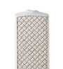 Lattice Texture Resin Vase Rectangular Charm in White