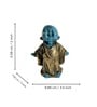 Blue Laughing Monk Buddha Showpiece
