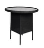 Launceston Wicker Table And Chair Set ( With 4 Chairs ) In Black Finish