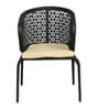 Launceston Wicker Table And Chair Set ( With 4 Chairs ) In Black Finish