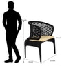 Launceston Wicker Table And Chair Set ( With 4 Chairs ) In Black Finish