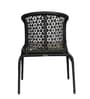 Launceston Wicker Table And Chair Set ( With 4 Chairs ) In Black Finish