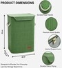 Green Bamboo Laundry Basket with Lid