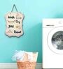 Laundry Signage Brown Wooden Wall Art