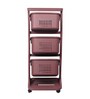 Buggy Plastic Toy Organizer in Maroon Colour