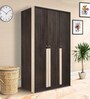 Laurel 3 Door Wardrobe in Dark Brown & White Oak Colour