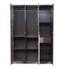 Laurel 3 Door Wardrobe in Dark Brown & White Oak Colour