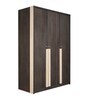 Laurel 3 Door Wardrobe in Dark Brown & White Oak Colour