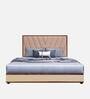 Laurel Upholstered Queen Size Bed In Cream Colour