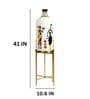 Laurentia White Glass Shade Tripod Floor Lamp With Foldable Metal Base