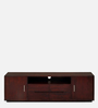 Laurin Solid Wood TV Console for TVs in Dark Walnut Finish