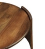 Lausanne Mango Wood Round Coffee Table in Tubbaq finish Lausanne Mango Wood Round Coffee Table in Tubbaq finish