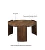 Lausanne Mango Wood Round Coffee Table in Tubbaq finish Lausanne Mango Wood Round Coffee Table in Tubbaq finish