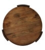 Lausanne Mango Wood Round Coffee Table in Tubbaq finish Lausanne Mango Wood Round Coffee Table in Tubbaq finish